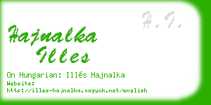 hajnalka illes business card
