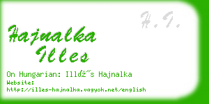 hajnalka illes business card